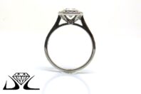 18ct White Gold and 0.70ct Cushion Diamond Engagemnt Ring