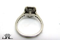 18ct White Gold and 0.70ct Cushion Diamond Engagemnt Ring