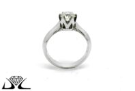 18ct White Gold 0.70ct Round Brilliant Cut Diamond Engagement Ring